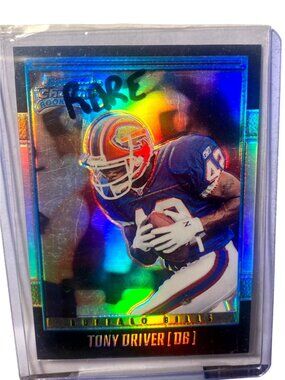 Rare 2001 Bowman Chrome Refractor Rookie Card #241 Tony Driver Buffalo Bills DB